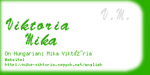 viktoria mika business card